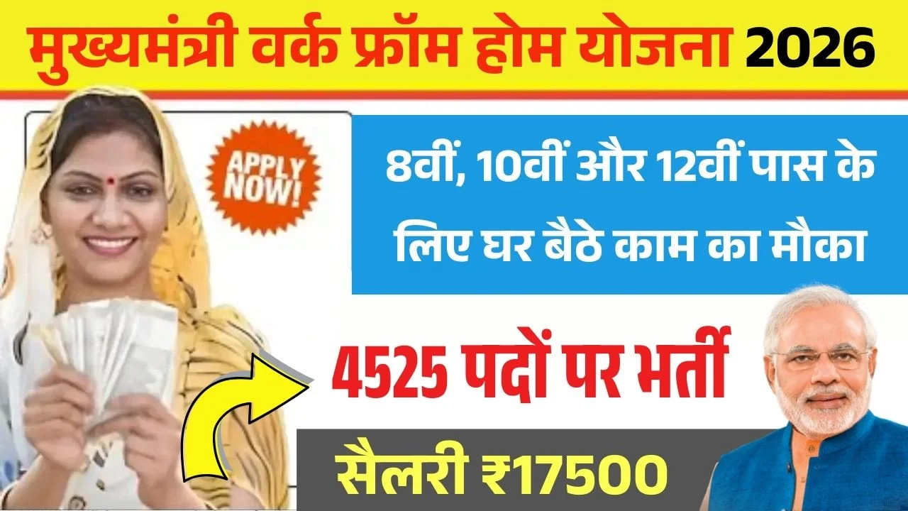 Mukhyamantri Work From Home Yojana 2026