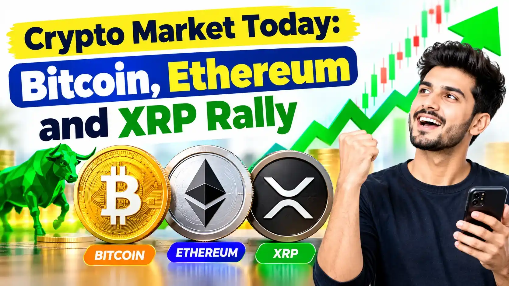 Crypto Market Rally Bitcoin, Ethereum and XRP Lead Gains